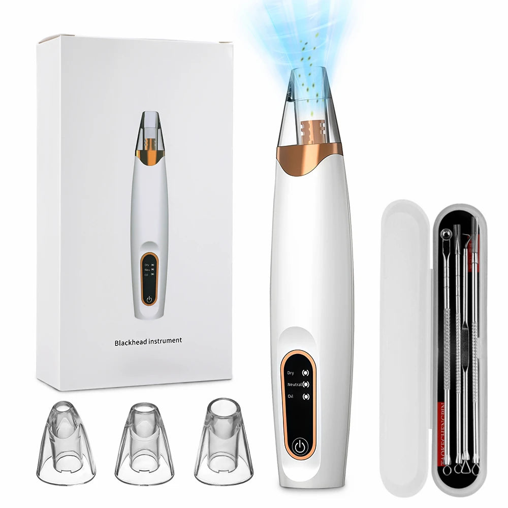 Electric Blackhead Remover Vacuum Cleaner Black Spots Removal Facial Deep Cleansing Pore Cleaner Machine Face Skin Care Tools