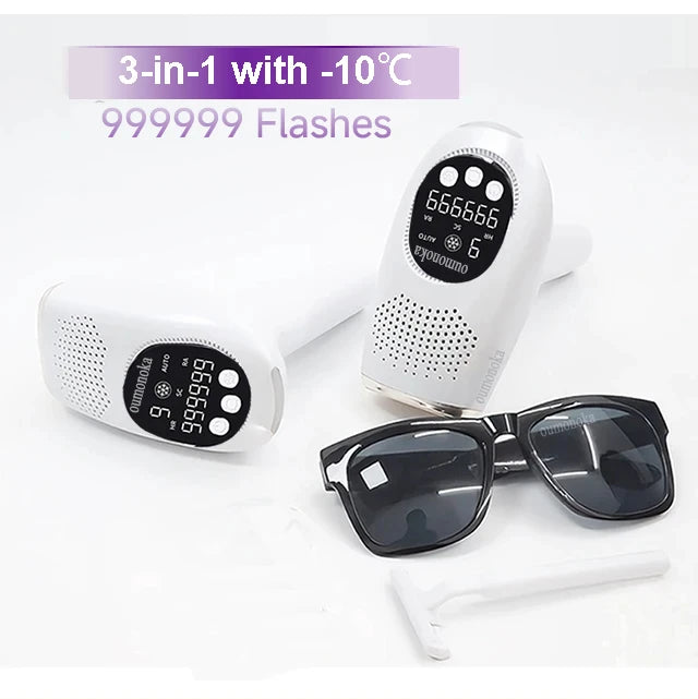 999999 Flashes IPL Laser Epilator for Women Home Use Devices Hair Removal Painless Electric Epilator Bikini