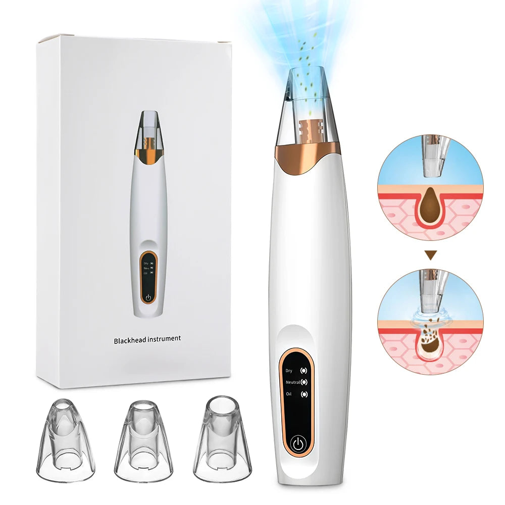 Electric Blackhead Remover Vacuum Cleaner Black Spots Removal Facial Deep Cleansing Pore Cleaner Machine Face Skin Care Tools