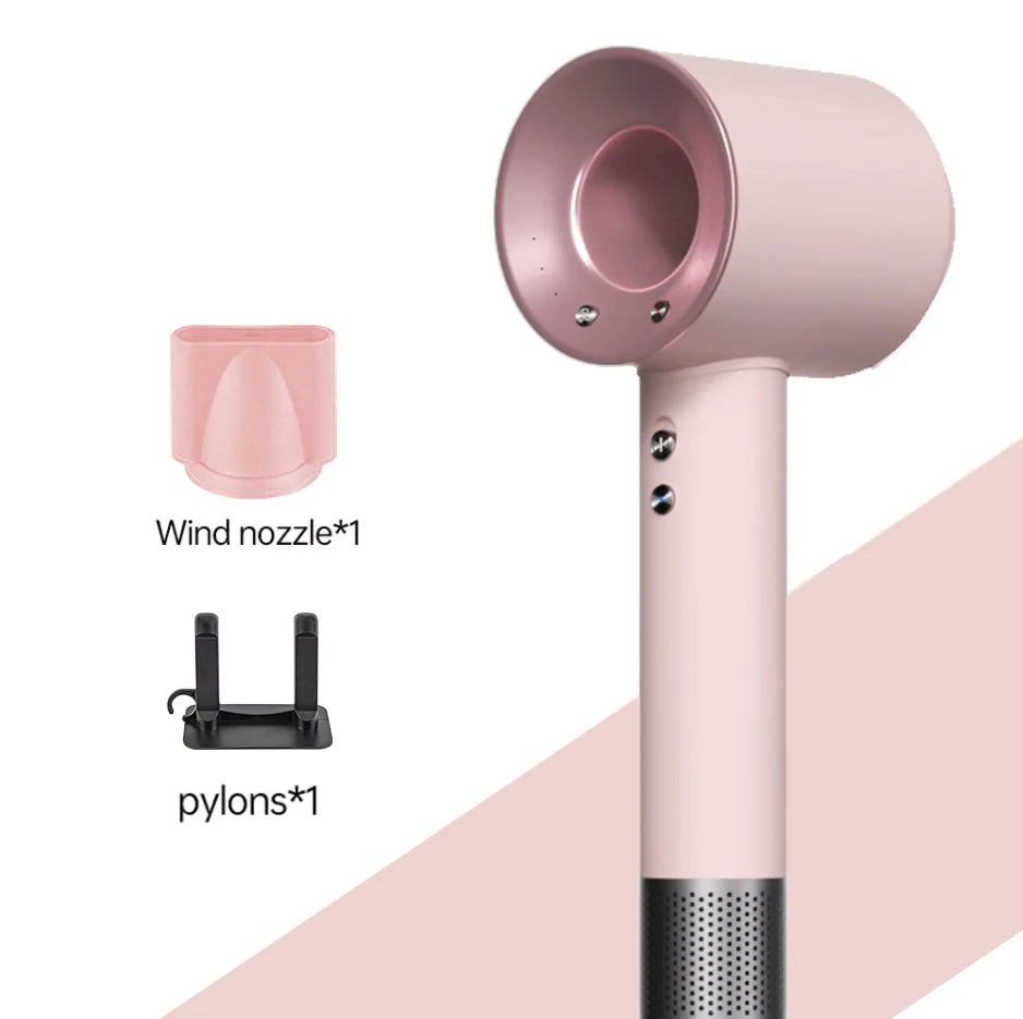 Negative ion hair dryer with high speed and no blades High power silent and quick drying Portable, suitable for home and travel